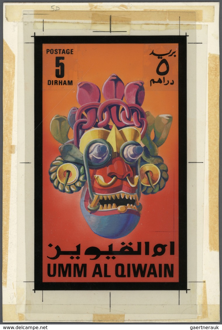 Thematik: Geschichte, Kultur / History, Culture: 1972. Umm Al Qaiwain, Artist's Drawing For The 5dh - Autres & Non Classés