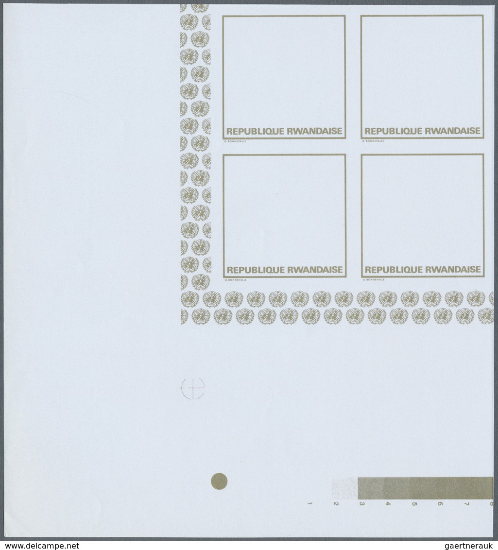 ** Thematik: Hände / Hands: 1972, RUANDA: International Year Against Racism 50fr. With Different Hands - Unclassified