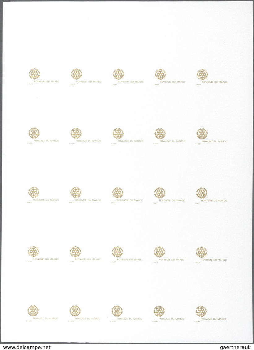 ** Thematik: Internat. Organisationen-Rotarier / Internat. Organizations-Rotary Club: 1978, MAROKKO: Ro - Rotary, Lions Club