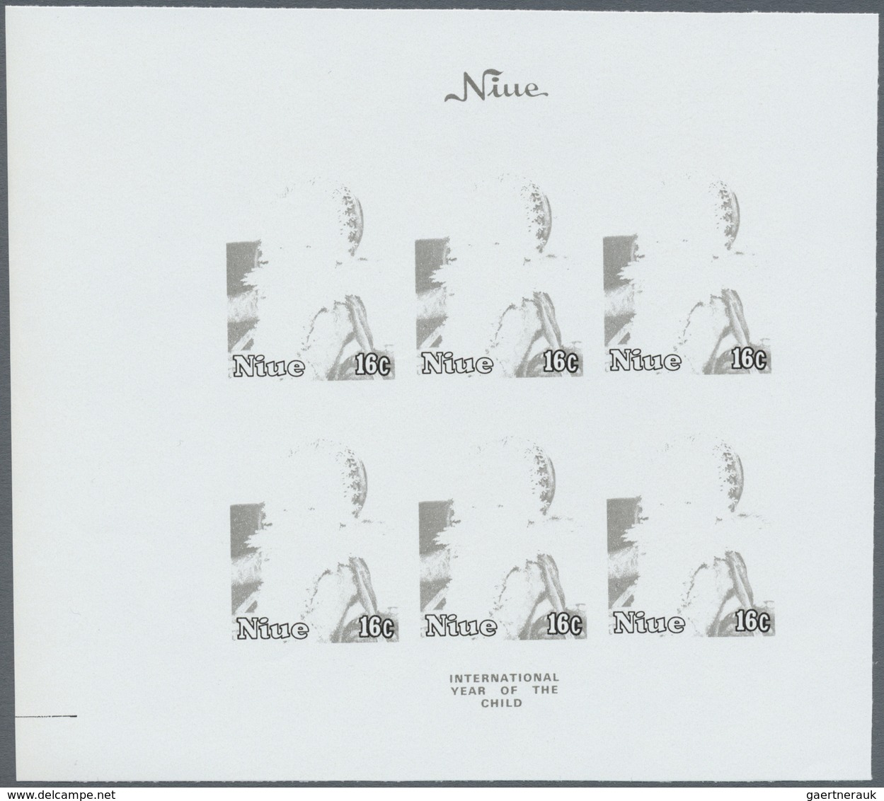 ** Thematik: Kinder / children: 1979, NIUE: International Year of Child complete set of four values wit