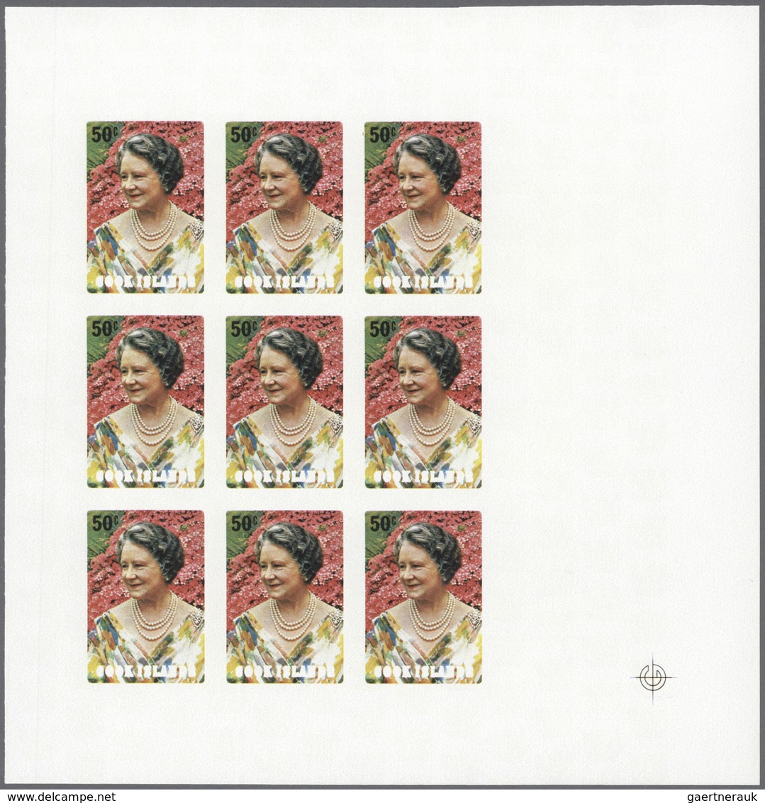 ** Thematik: Königtum, Adel / Royalty, Nobility: 1980, COOK ISLANDS: 80th Birthday Of Queen Mum 50c. St - Familles Royales