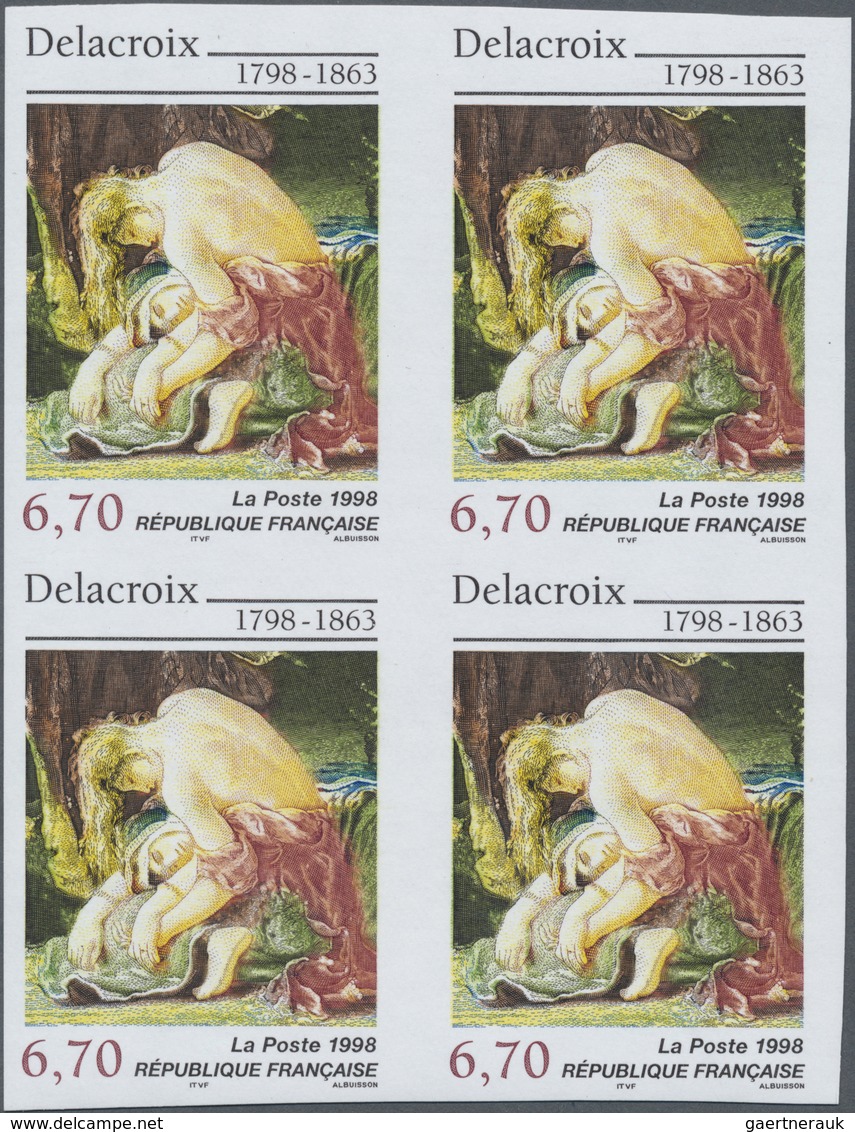 ** Thematik: Kunst / Art: 1998, France. IMPERFORATE Block Of 4 For The Stamp 6.70fr "Entry Of The Crusa - Andere & Zonder Classificatie