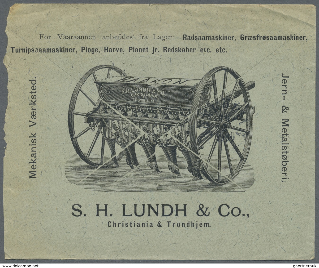 Br Thematik: Landwirtschaft / Agriculture: 1903, Schweden. Lot Von 2 Herrlich Illustrierten Firmenbrief - Agriculture