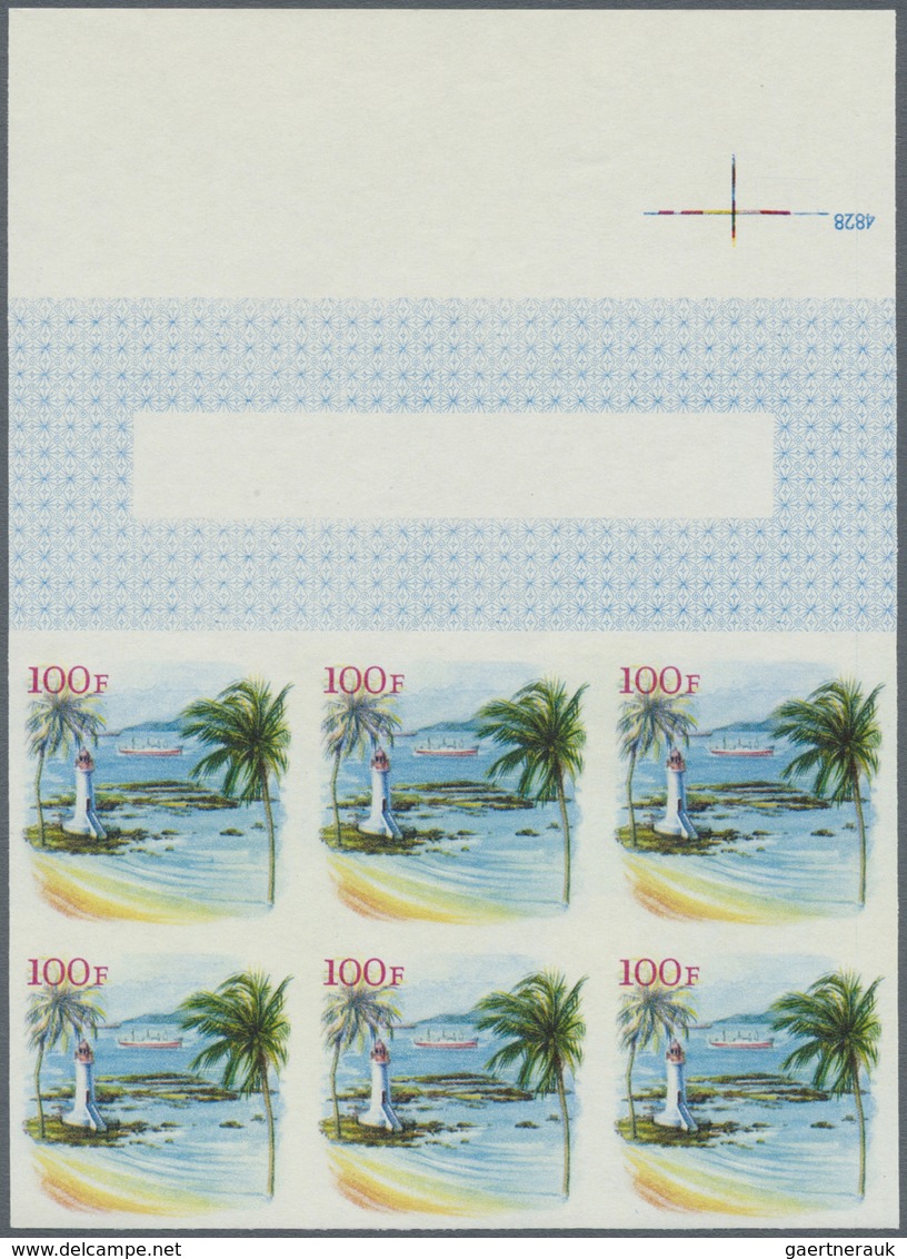 ** Thematik: Leuchttürme / Lighthouses: 1966, GUINEA: Lighthouse Of Boulbinet 100fr. In Six Different I - Leuchttürme