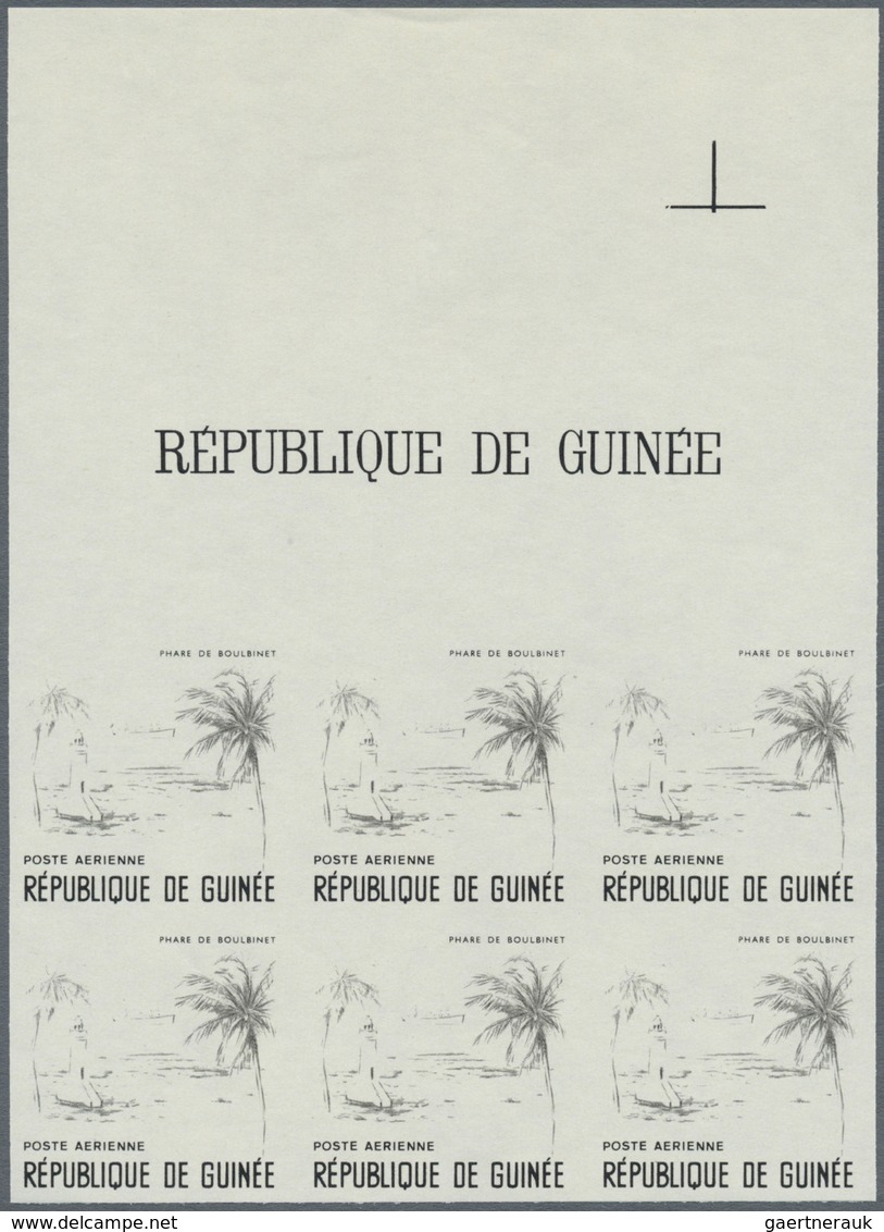 ** Thematik: Leuchttürme / Lighthouses: 1966, GUINEA: Lighthouse Of Boulbinet 100fr. In Six Different I - Phares