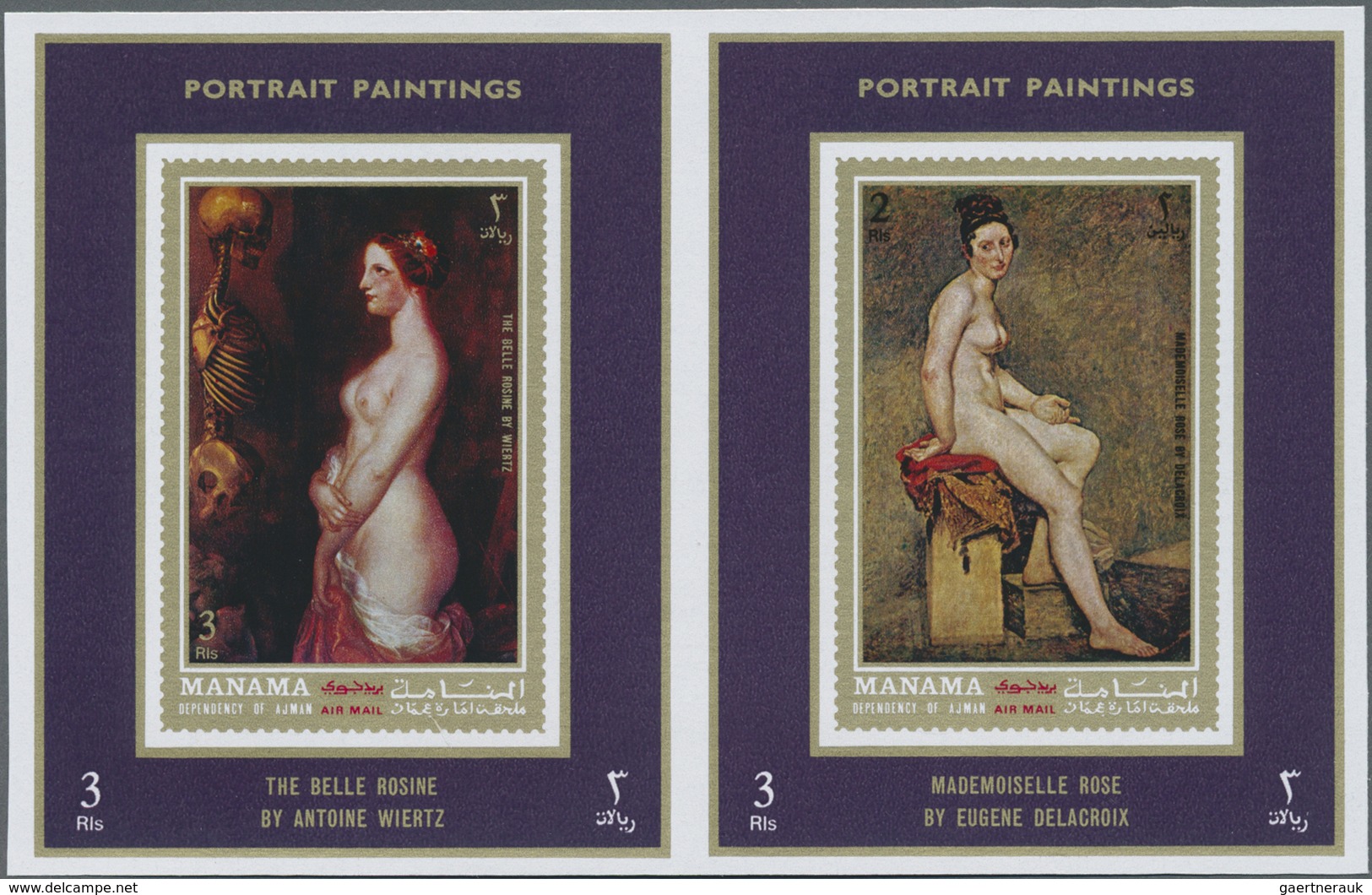 ** Thematik: Malerei, Maler / Painting, Painters: 1972, AJMAN-MANAMA: Portraits Of Old Masters Complete - Autres & Non Classés