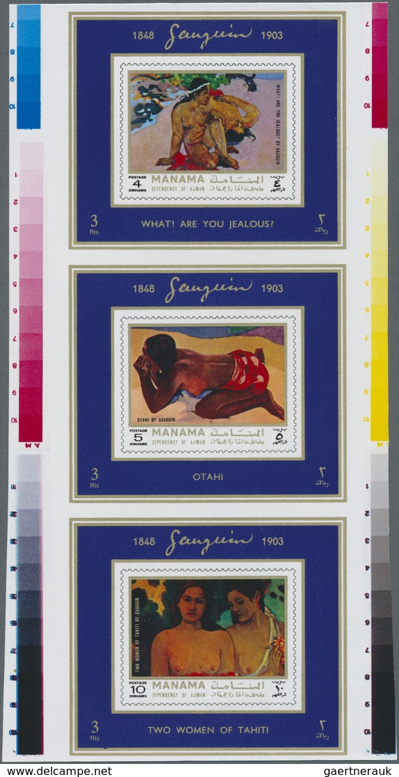 ** Thematik: Malerei, Maler / Painting, Painters: 1972, AJMAN-MANAMA: Paintings By Paul Gauguin Complet - Other & Unclassified