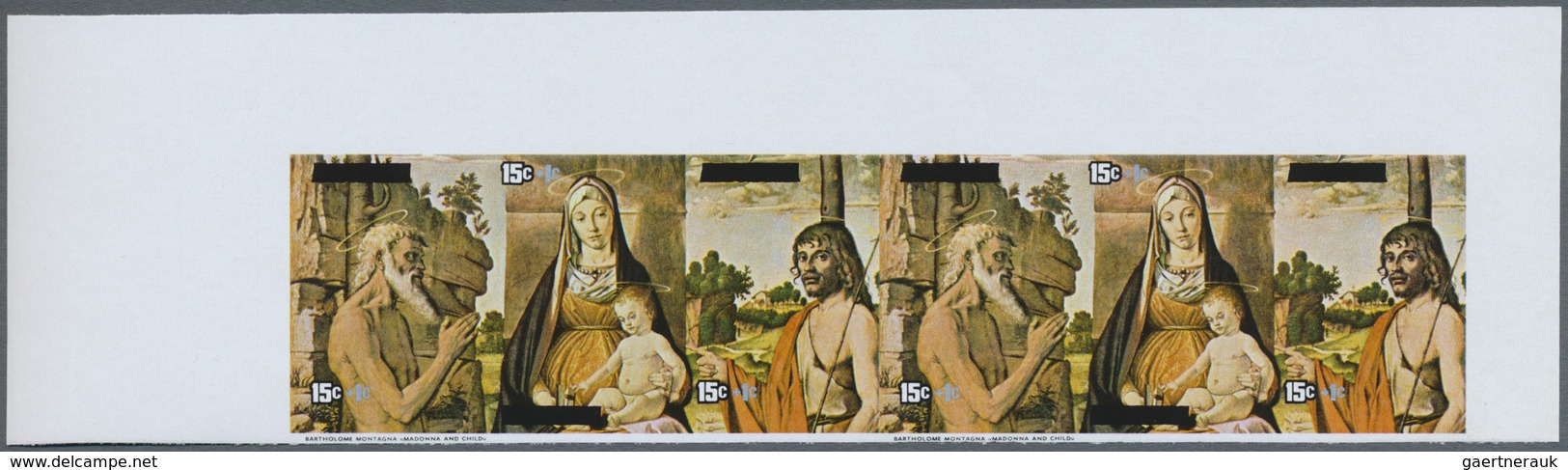 ** Thematik: Malerei, Maler / Painting, Painters: 1975, AITUTAKI: Christmas 'paintings From Lorenzetti, - Andere & Zonder Classificatie