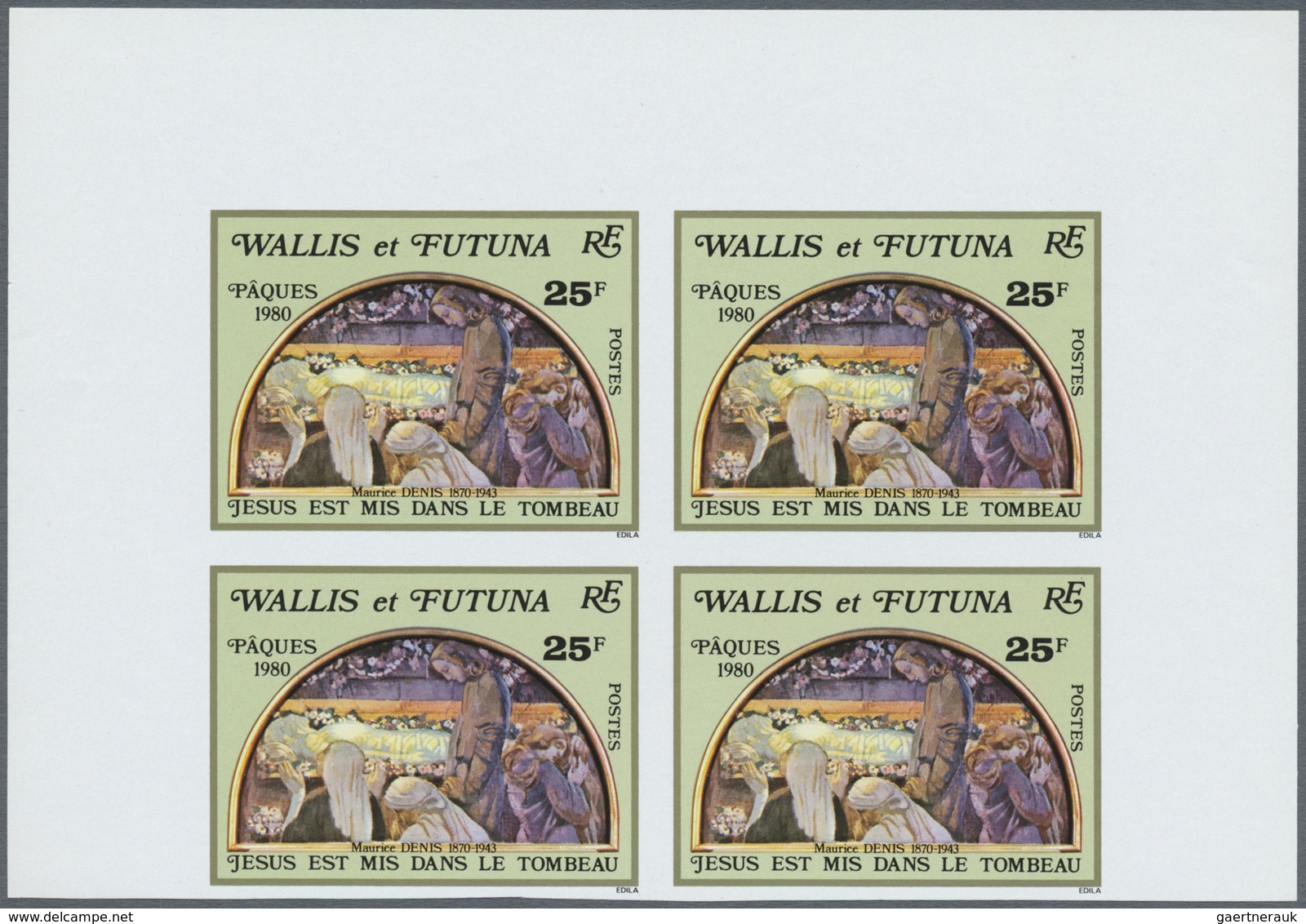 **/(*) Thematik: Malerei, Maler / Painting, Painters: 1980, WALLIS Et FUTUNA: Easter 25fr. 'painting Of Mau - Autres & Non Classés