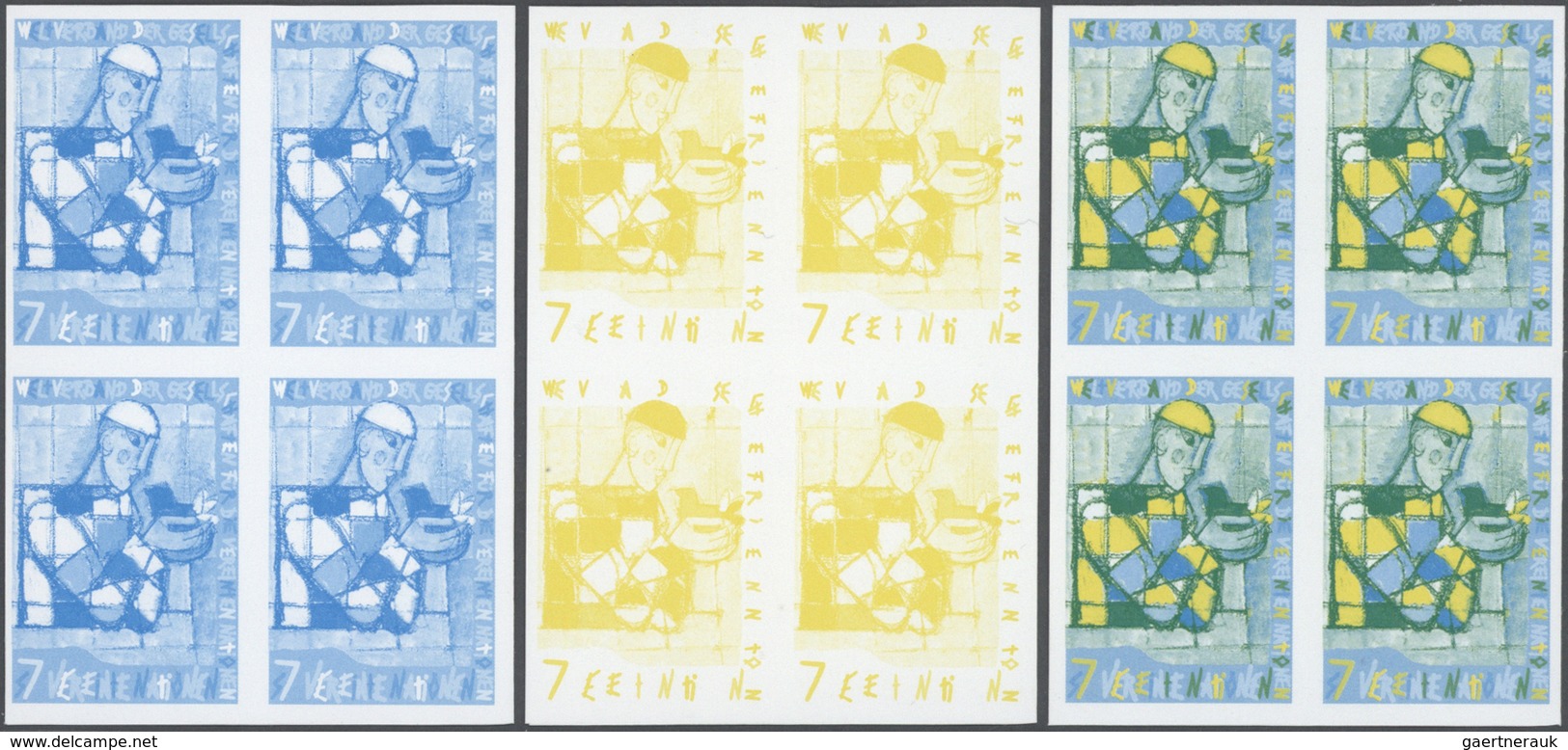 ** Thematik: Malerei, Maler / Painting, Painters: 1996, UN Vienna. Imperforate Block Of 4 + Progressive - Autres & Non Classés