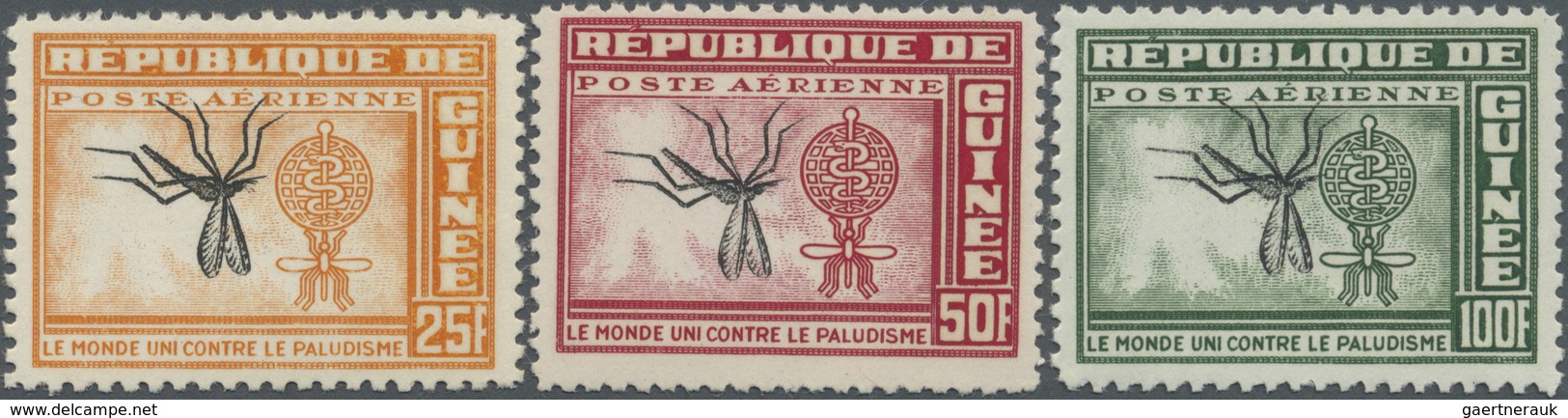 ** Thematik: Medizin, Gesundheit / Medicine, Health: 1962, Guinea. Complete Airmail Set "WHO Drive To E - Geneeskunde