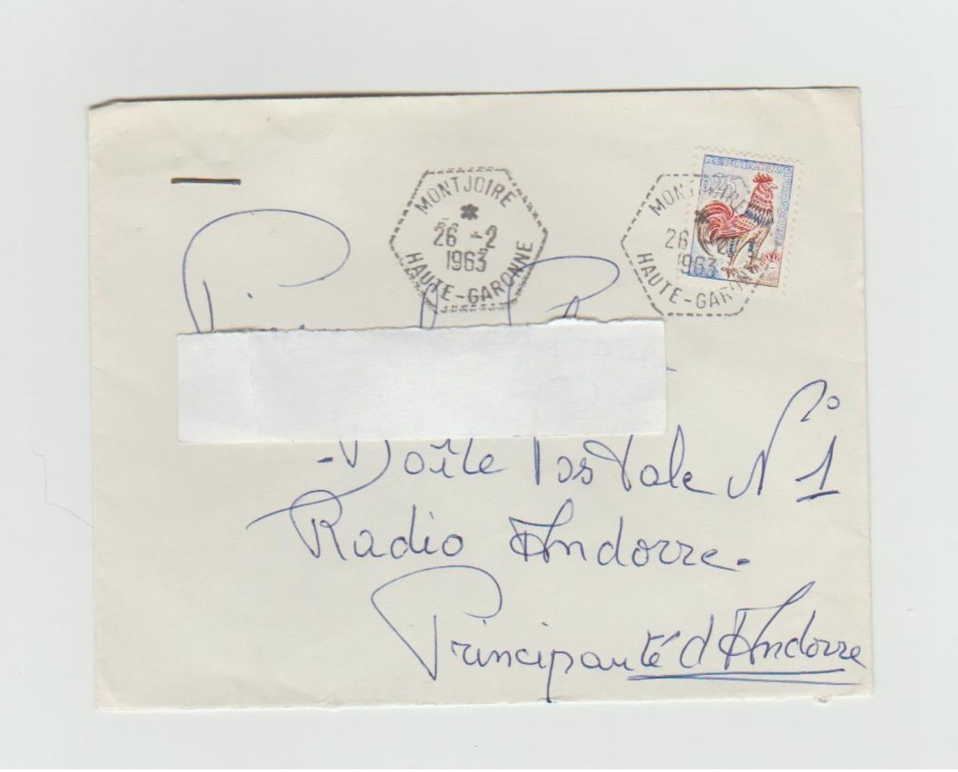 LSC 1963 - Cachet Hexagonal MONTJOIRE  (Haute Garonne) Sur YT 1331 - 1921-1960: Période Moderne