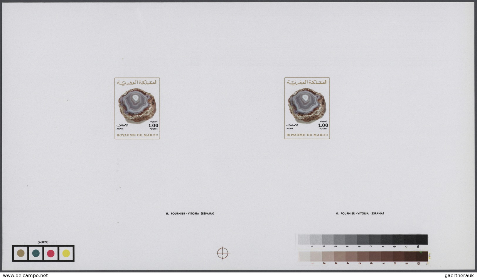 ** Thematik: Mineralien / Minerals: 1975, MAROKKO: Minerals 0.50dh. Aragonit And 1.00dh. Achat Each In - Minéraux