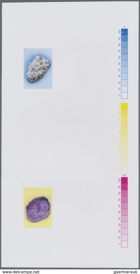 ** Thematik: Mineralien / Minerals: 1992, MAROKKO: Minerals 1.35dh. Quartz And 3.40dh. Calcit In Six Di - Minéraux