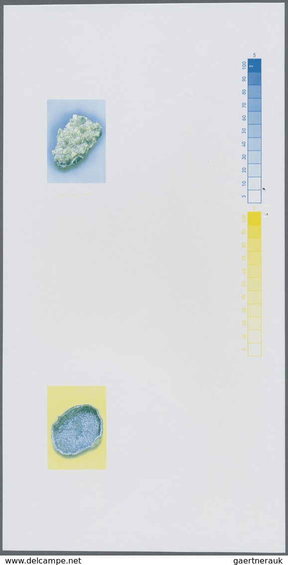 ** Thematik: Mineralien / Minerals: 1992, MAROKKO: Minerals 1.35dh. Quartz And 3.40dh. Calcit In Six Di - Minéraux