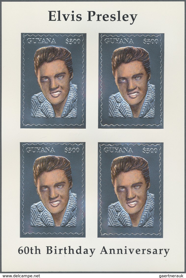 ** Thematik: Musik / Music: 1994, 60th Birthday Of ELVIS PRESLEY With GOLD, SILVER And HOLOGRAM Stamps - Muziek