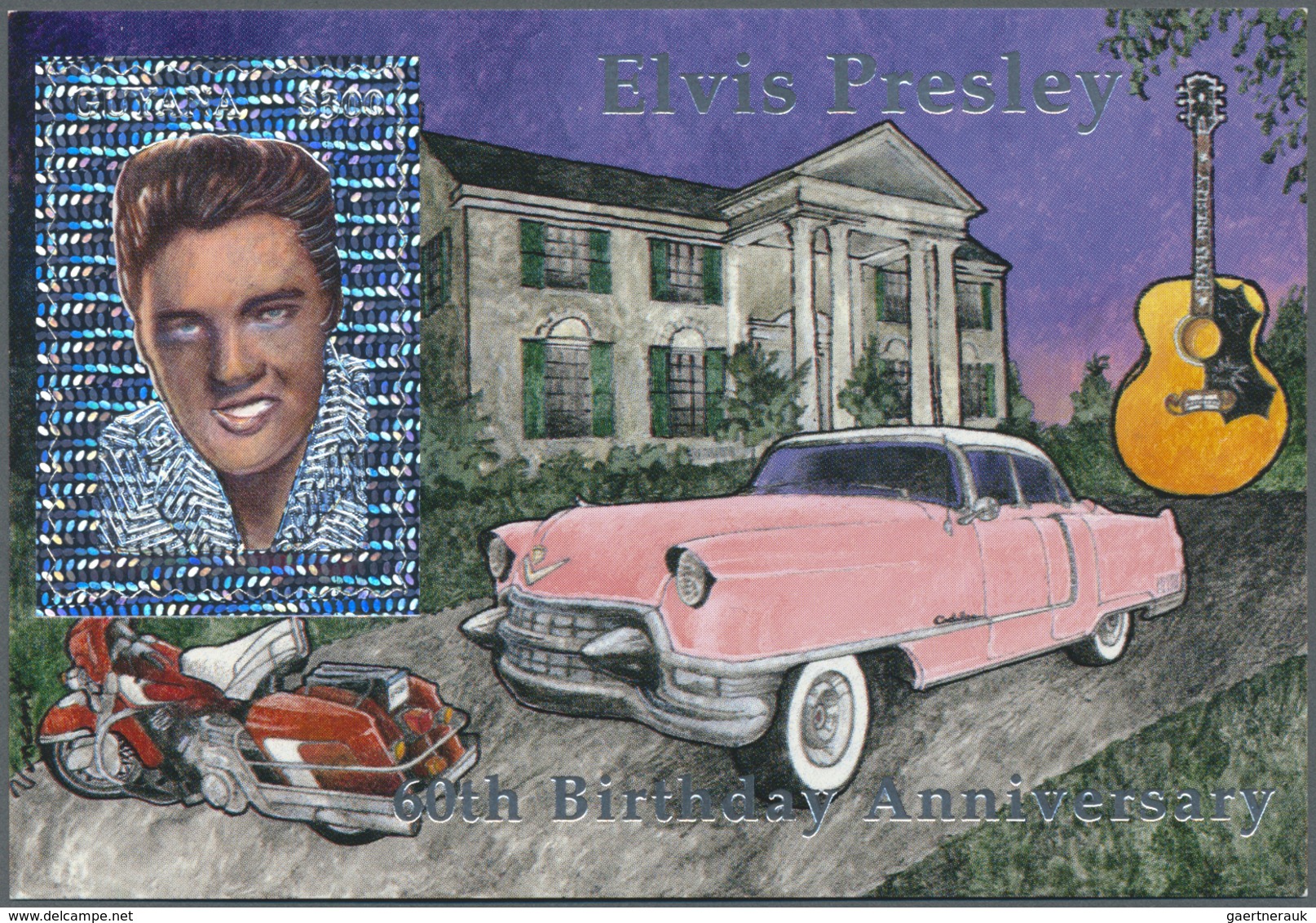 ** Thematik: Musik / music: 1994, 60th birthday of ELVIS PRESLEY with GOLD, SILVER and HOLOGRAM stamps