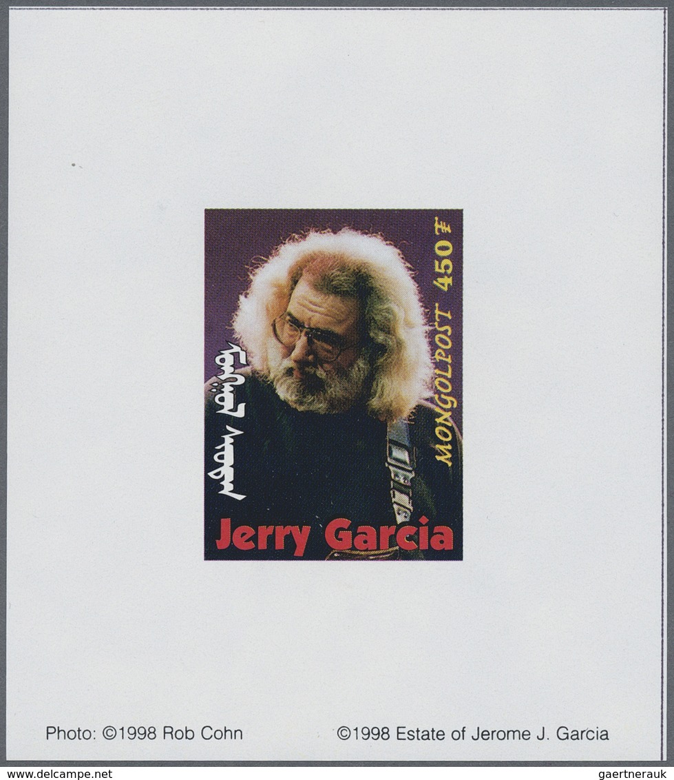 ** Thematik: Musik / Music: 1998, MONGOLIA: Jerry Garcia (rock Music) Complete Set Of 11 Different Spec - Musique