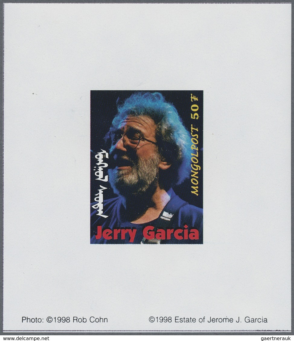 ** Thematik: Musik / music: 1998, MONGOLIA: Jerry Garcia (rock music) complete set of 11 different spec