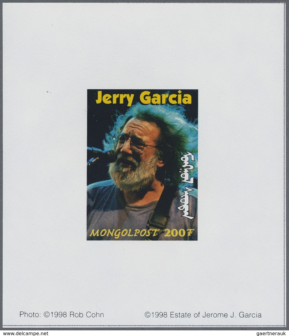 ** Thematik: Musik / music: 1998, MONGOLIA: Jerry Garcia (rock music) complete set of 11 different spec