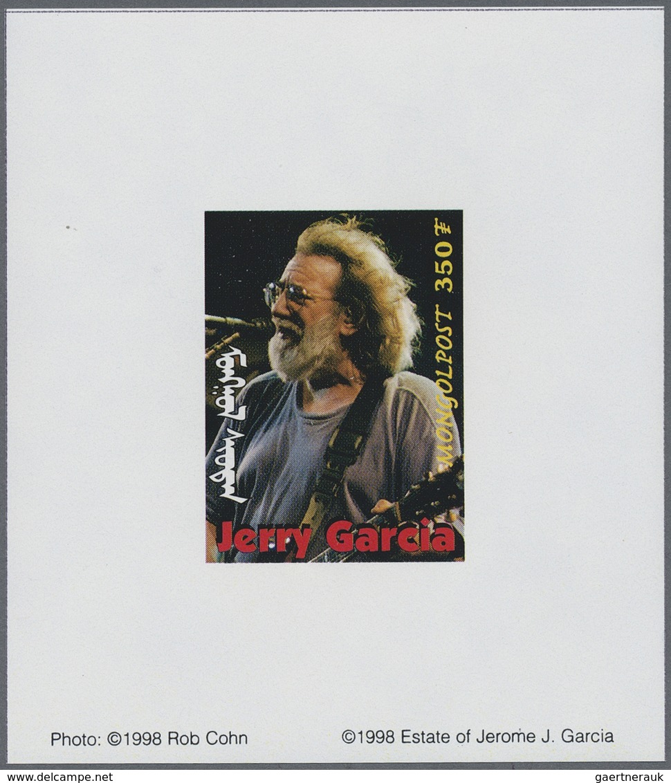 ** Thematik: Musik / music: 1998, MONGOLIA: Jerry Garcia (rock music) complete set of 11 different spec