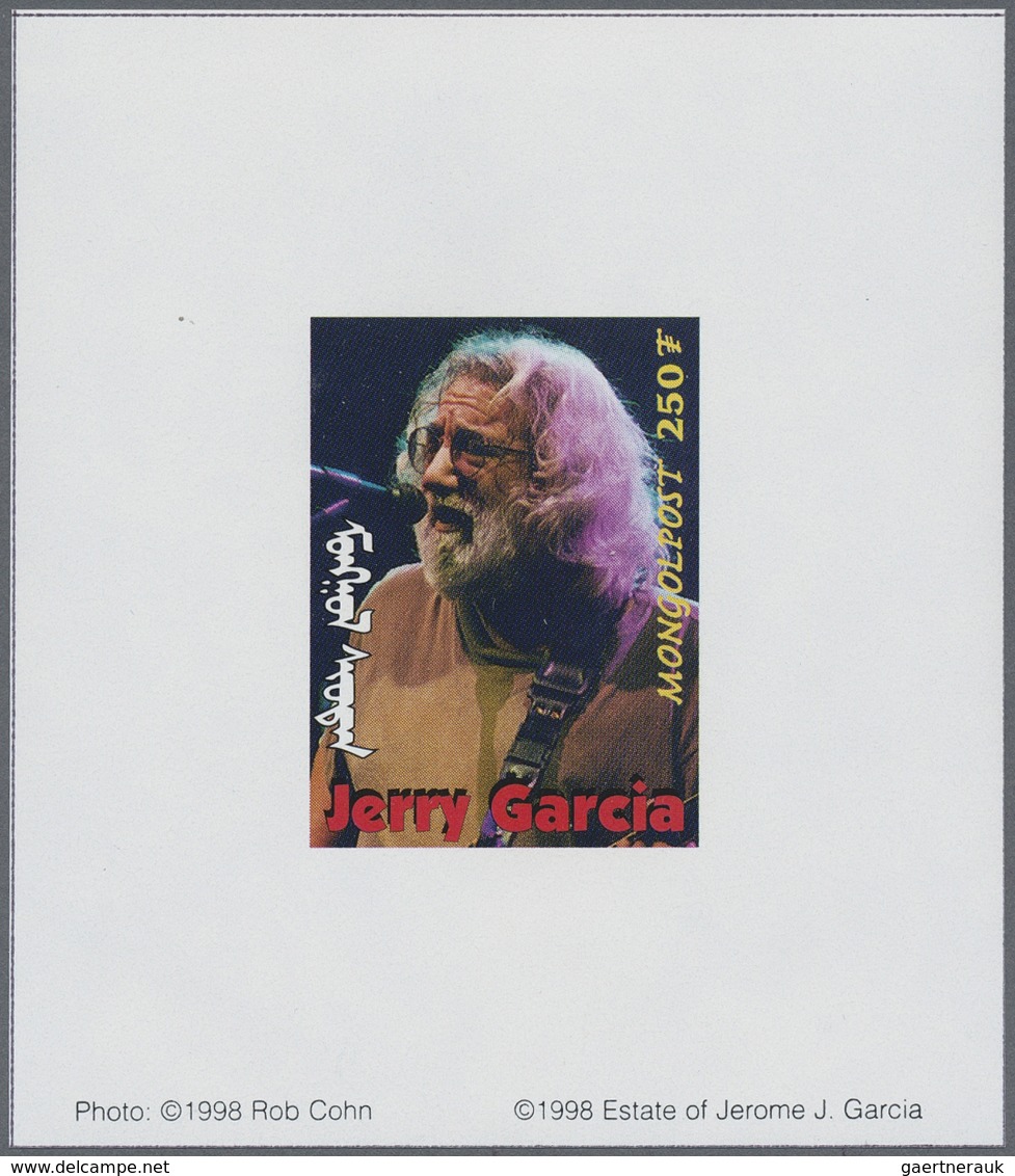 ** Thematik: Musik / music: 1998, MONGOLIA: Jerry Garcia (rock music) complete set of 11 different spec