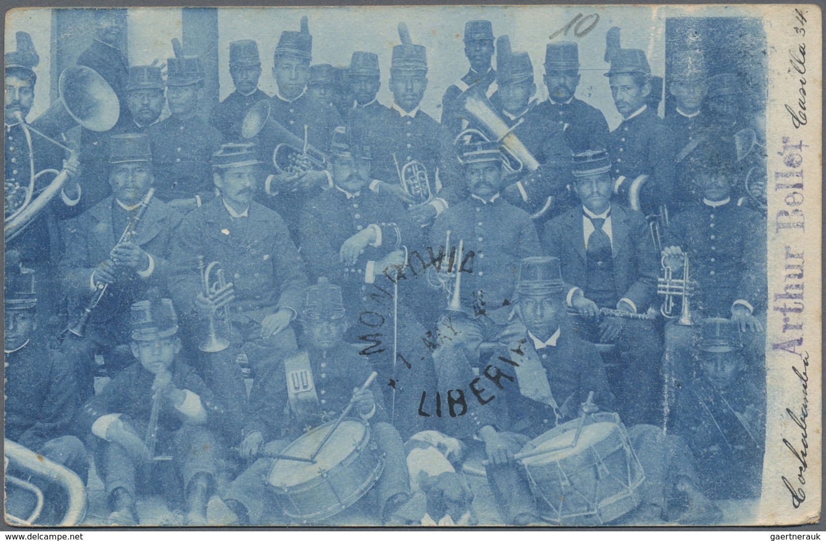 GA Thematik: Musik-Musikinstrumente / Music Instruments: 1904. Bolivian Postal Stationery 2c Blue Pictu - Muziek