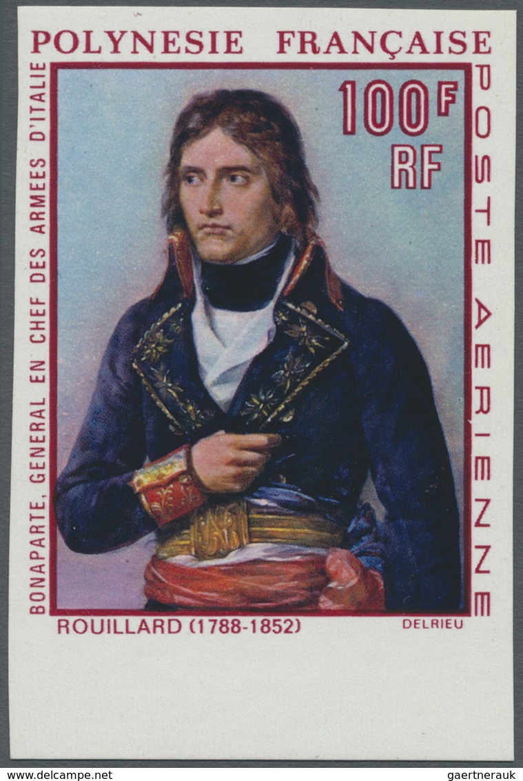 ** Thematik: Napoleon: 1969, FRANZÖSISCH-POLYNESIEN: 200. Geburtstag Von Napoleon I. UNGEZÄHNT Vom Unte - Napoleon