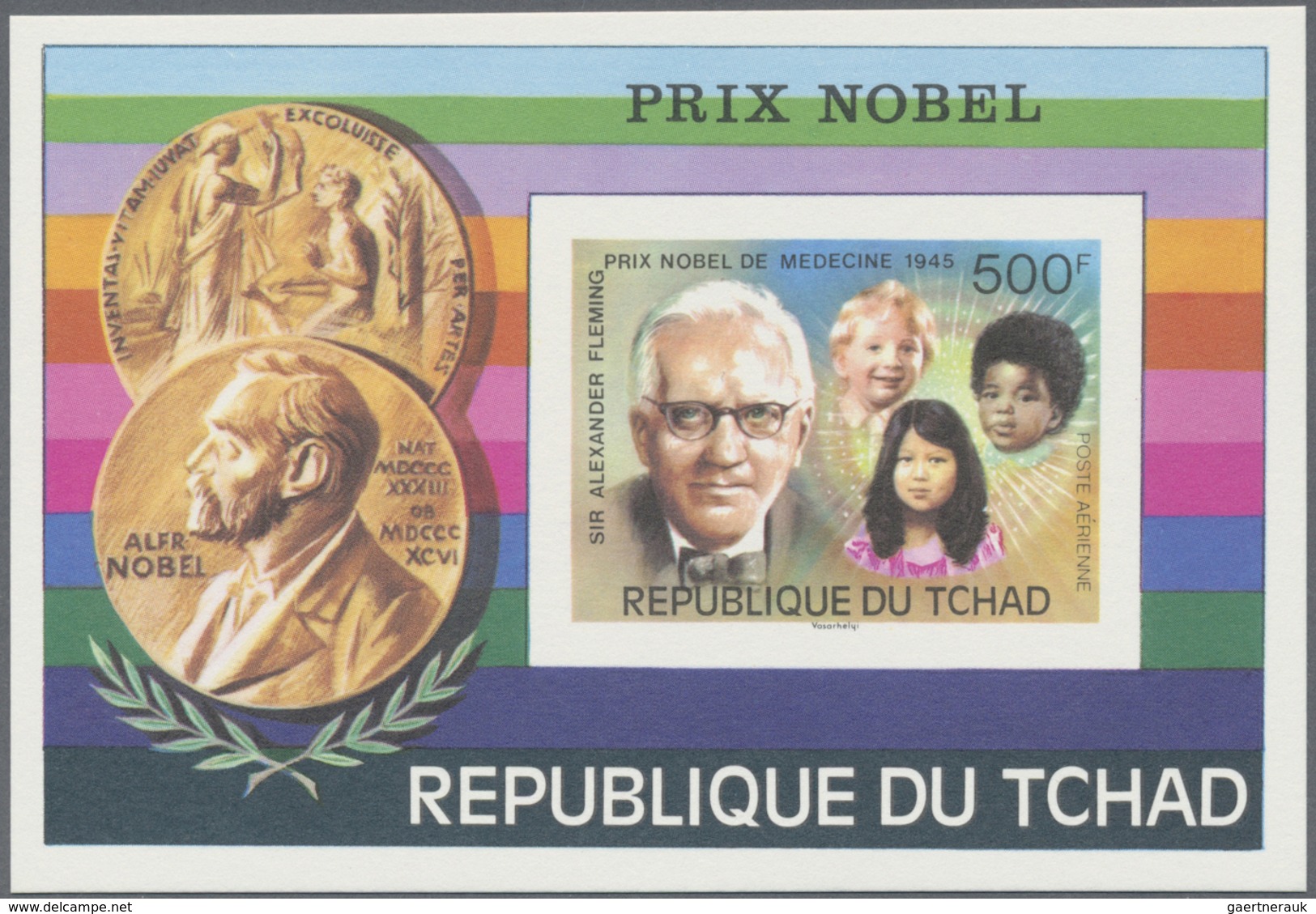 (*) Thematik: Nobelpreis / Nobel Prize: 1976, TSCHAD: 75 Jahre Nobelpreise (Einstein, Fleming, Hammarskj - Autres & Non Classés