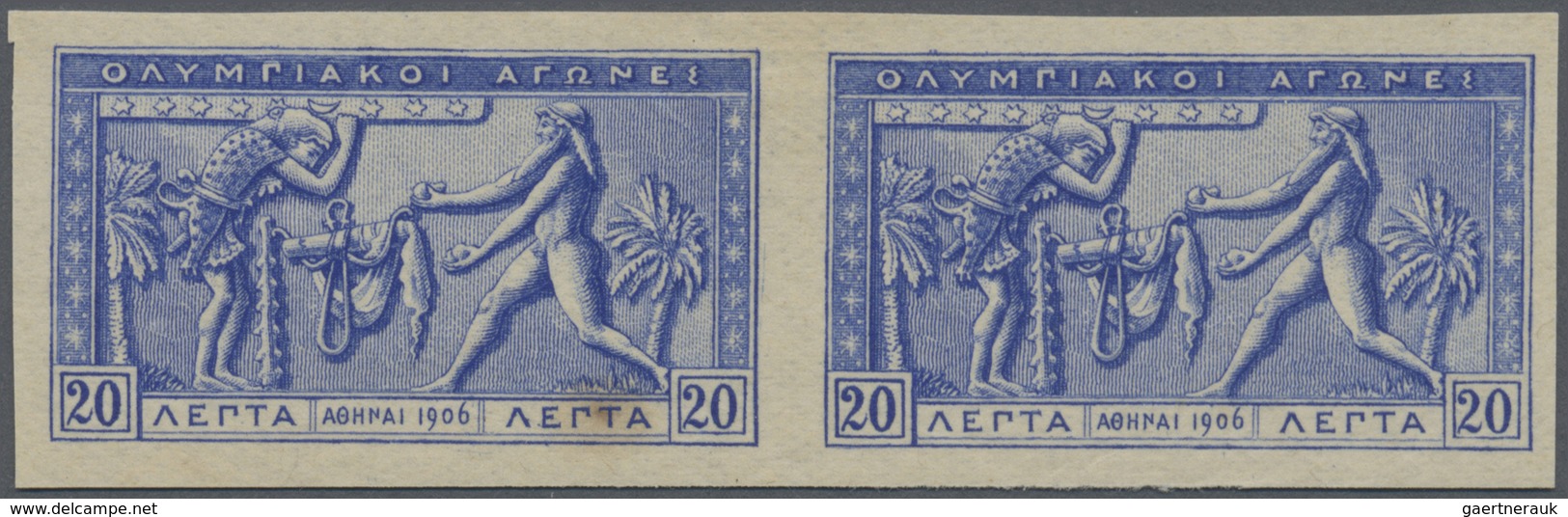 (*) Thematik: Olympische Spiele / Olympic Games: 1906, Griechenland Für Athen. 20 L Atlas Und Herakles A - Autres & Non Classés