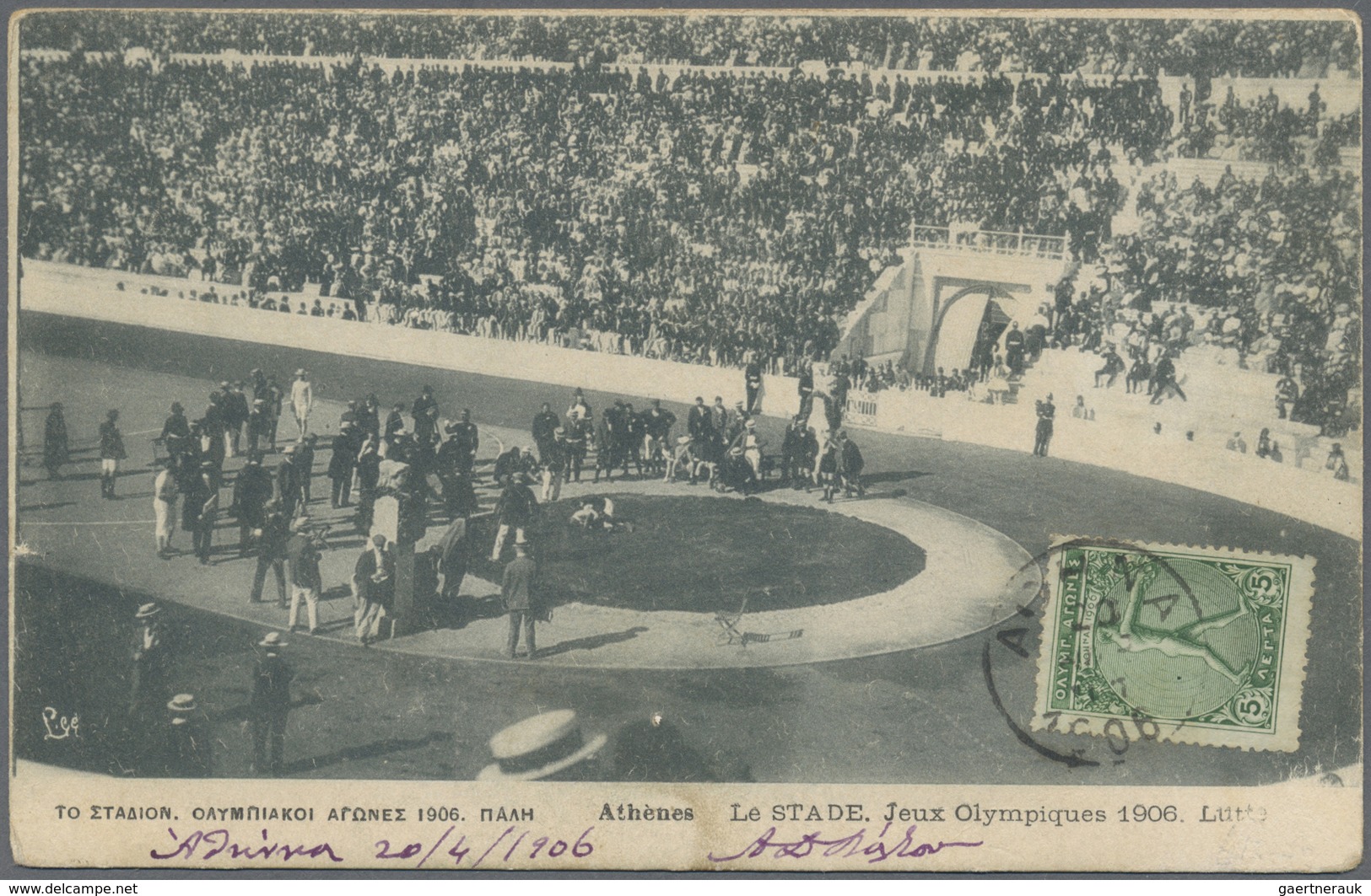 Br Thematik: Olympische Spiele / Olympic Games: 1906, Griechenland Für Athen. Lot Von 1 AK "Grèce, Jeux - Autres & Non Classés