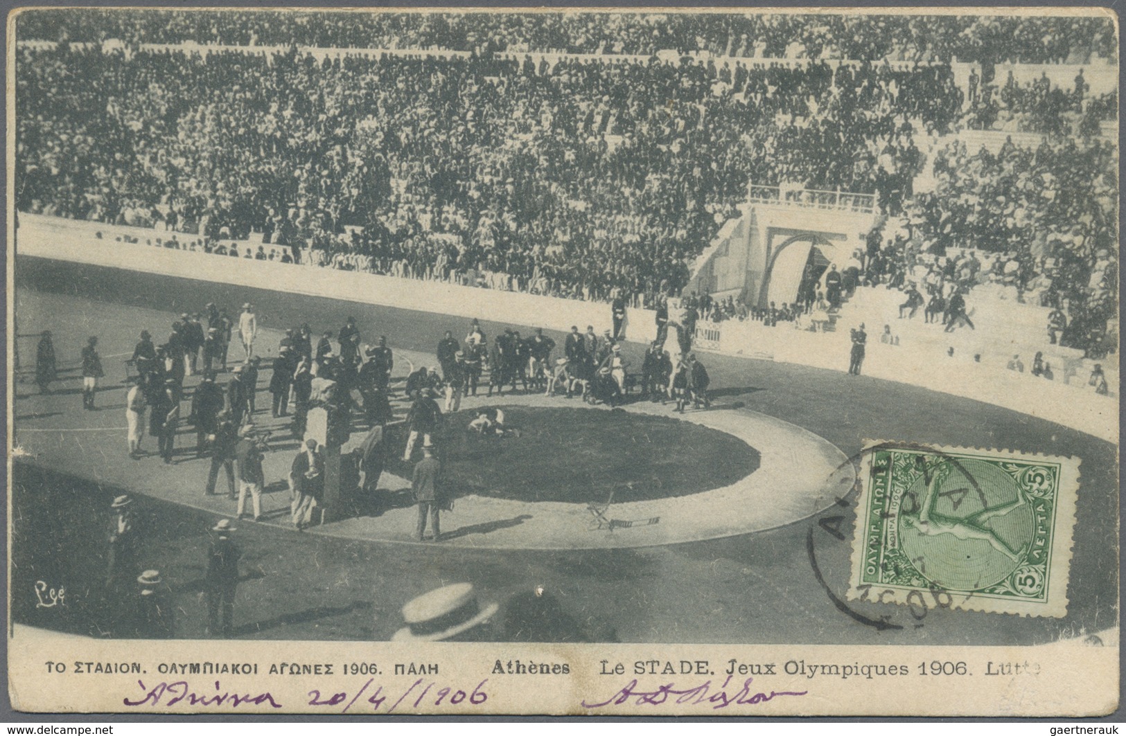 Br Thematik: Olympische Spiele / Olympic Games: 1906, Griechenland Für Athen. Lot Von 1 AK "Grèce, Jeux - Andere & Zonder Classificatie