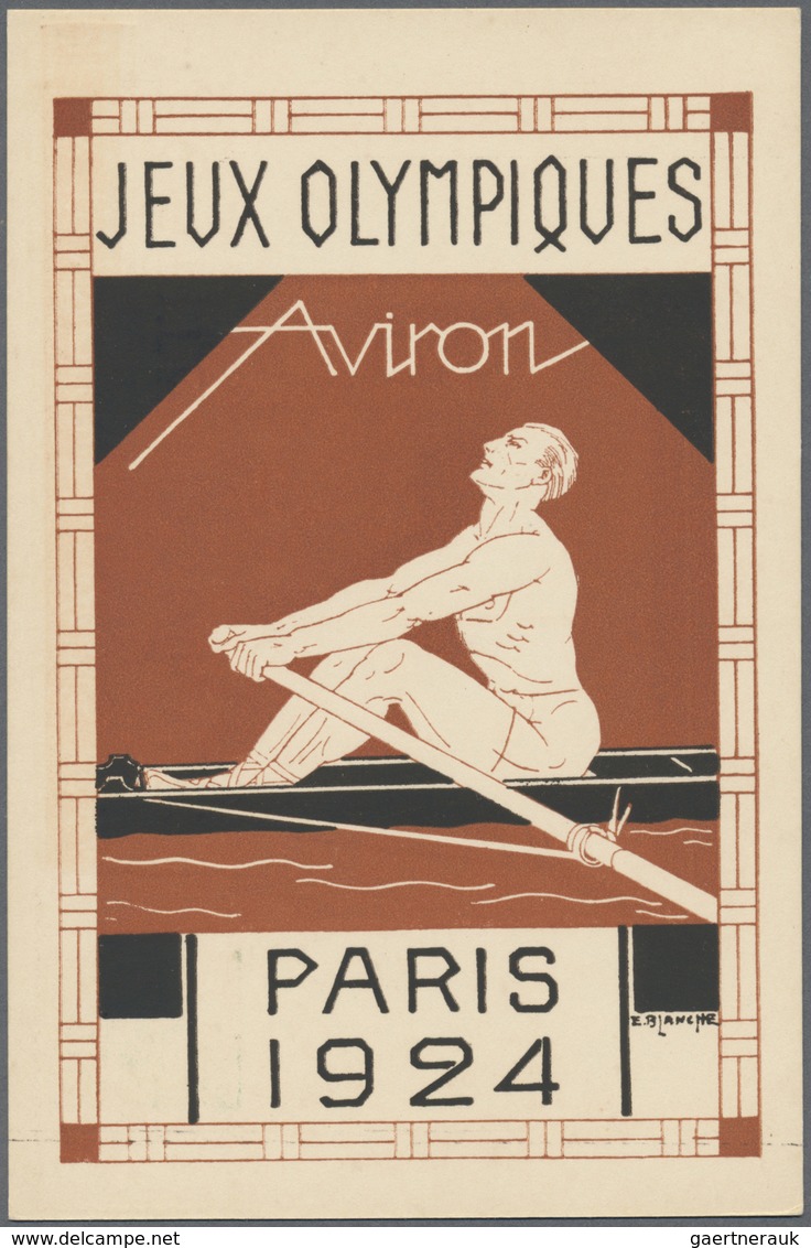 GA Thematik: Olympische Spiele / Olympic Games: 1924, Paris, Frankreich, 15 C Pasteur Ganzsachenkarten - Autres & Non Classés