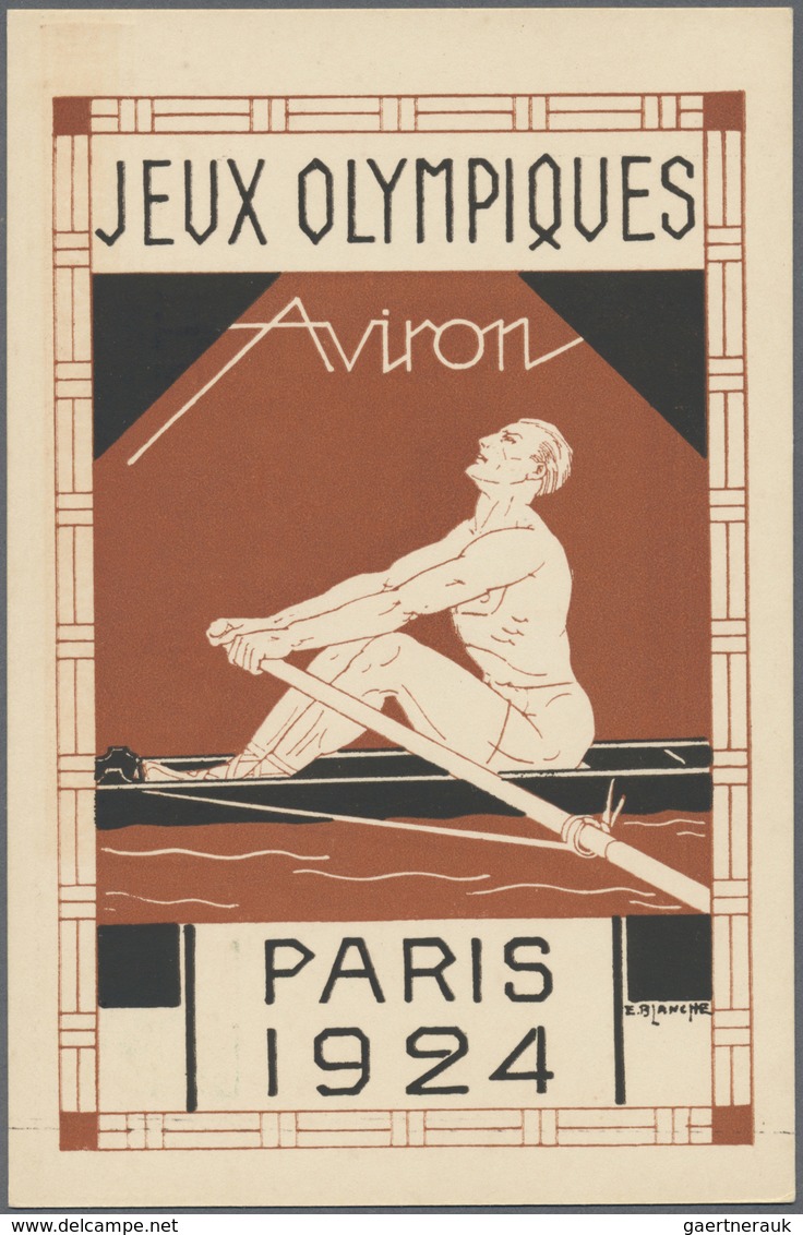 GA Thematik: Olympische Spiele / Olympic Games: 1924, Paris, Frankreich, 15 C Pasteur Ganzsachenkarten - Andere & Zonder Classificatie