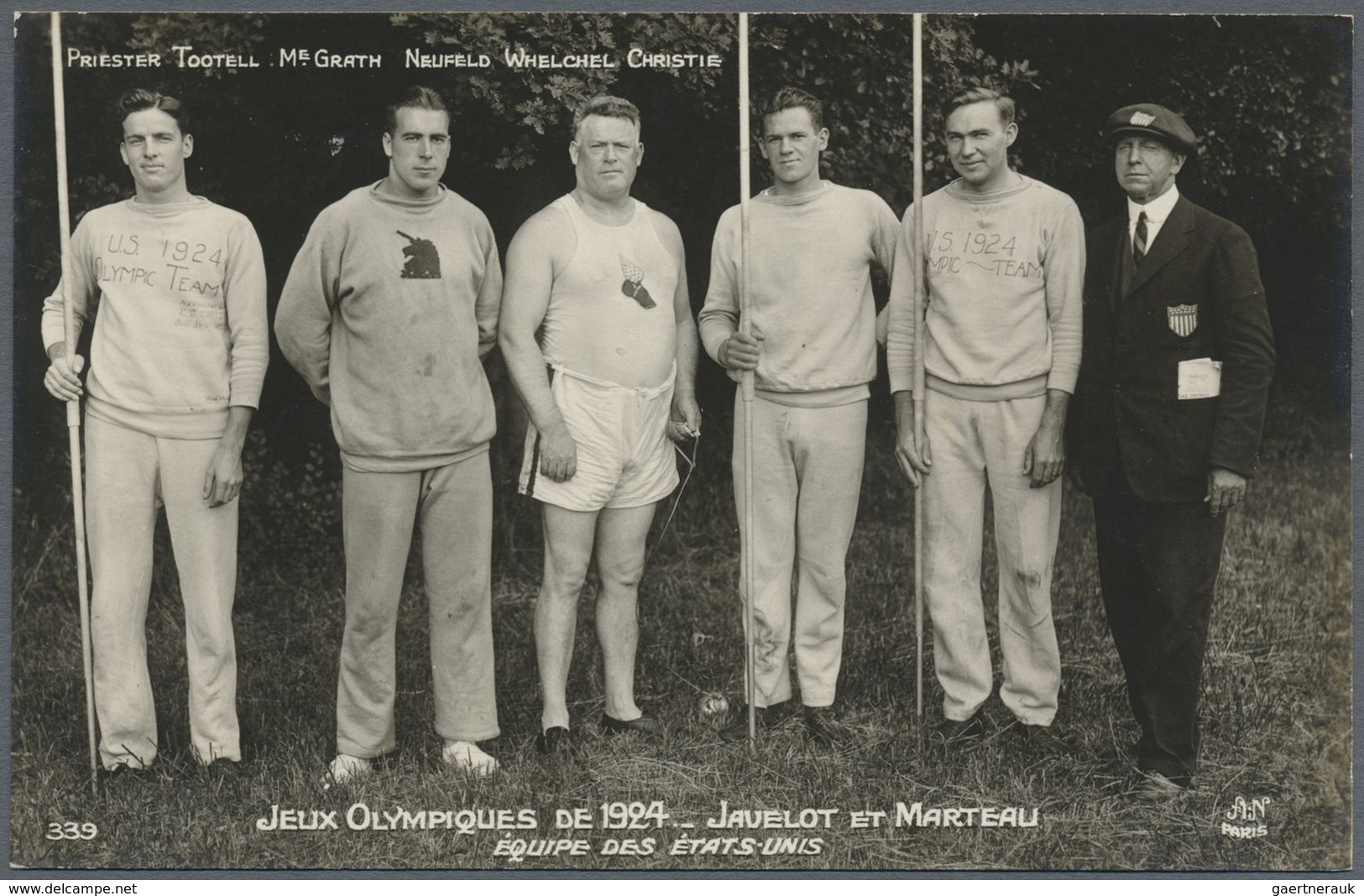 Br Thematik: Olympische Spiele / Olympic Games: 1924, Paris, Sieben Verschiedene Fotokarten "Leichtathl - Andere & Zonder Classificatie