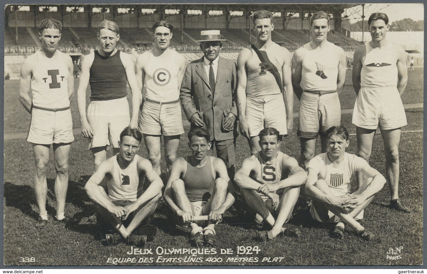 Br Thematik: Olympische Spiele / Olympic Games: 1924, Paris, Sieben Verschiedene Fotokarten "Leichtathl - Autres & Non Classés