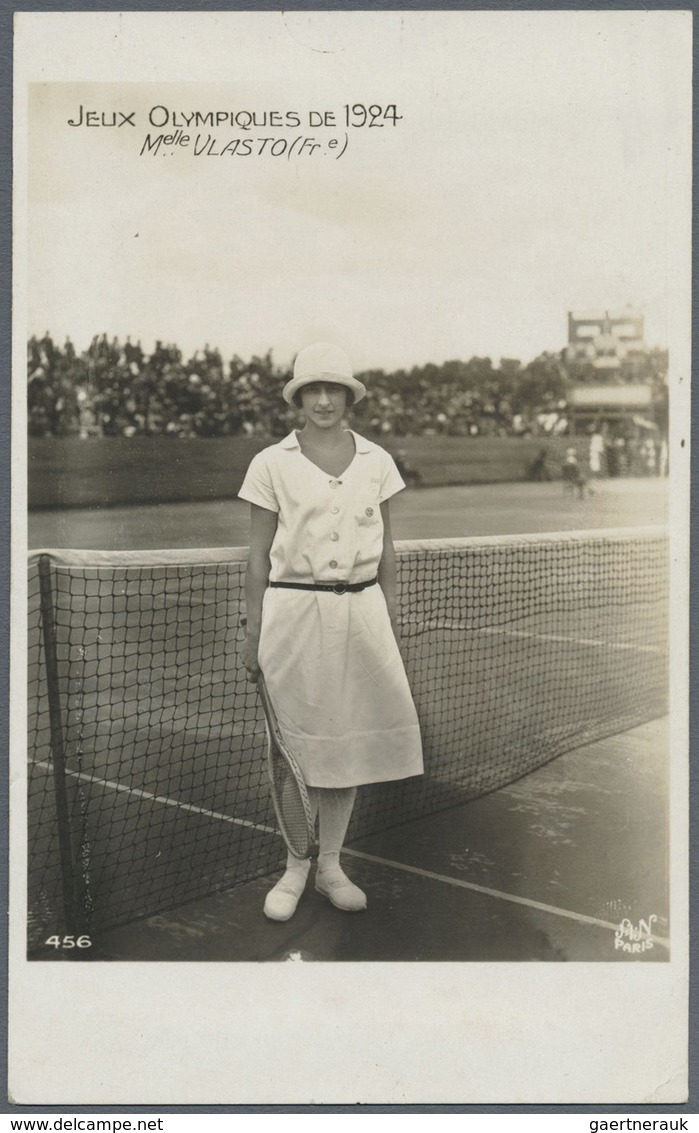 Br Thematik: Olympische Spiele / Olympic Games: 1924, Paris, Acht Verschiedene Fotokarten, Meist Ansich - Andere & Zonder Classificatie