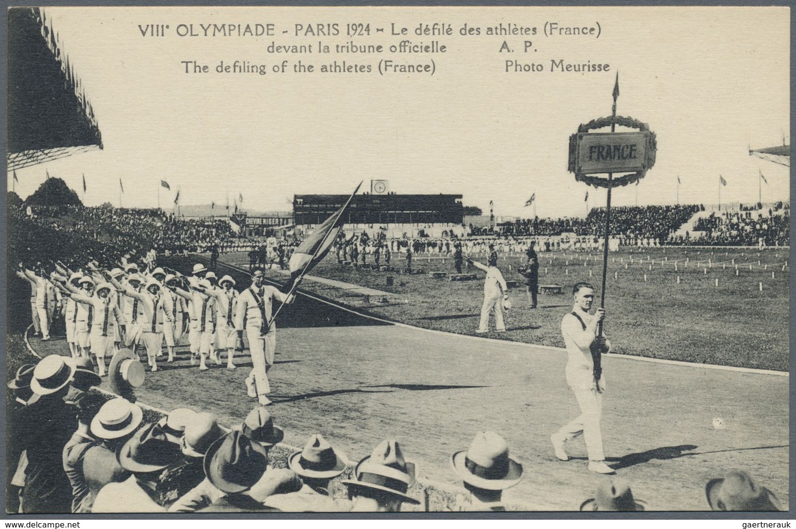 Br Thematik: Olympische Spiele / olympic games: 1924, Paris, acht verschiedene Fotokarten, meist Ansich