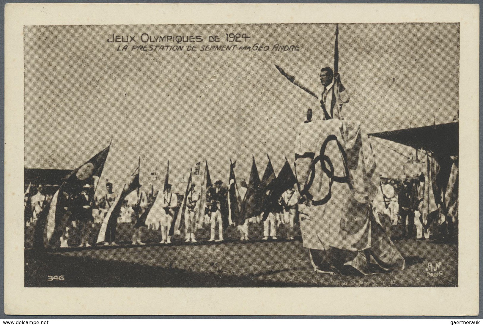 Br Thematik: Olympische Spiele / olympic games: 1924, Paris, acht verschiedene Fotokarten, meist Ansich