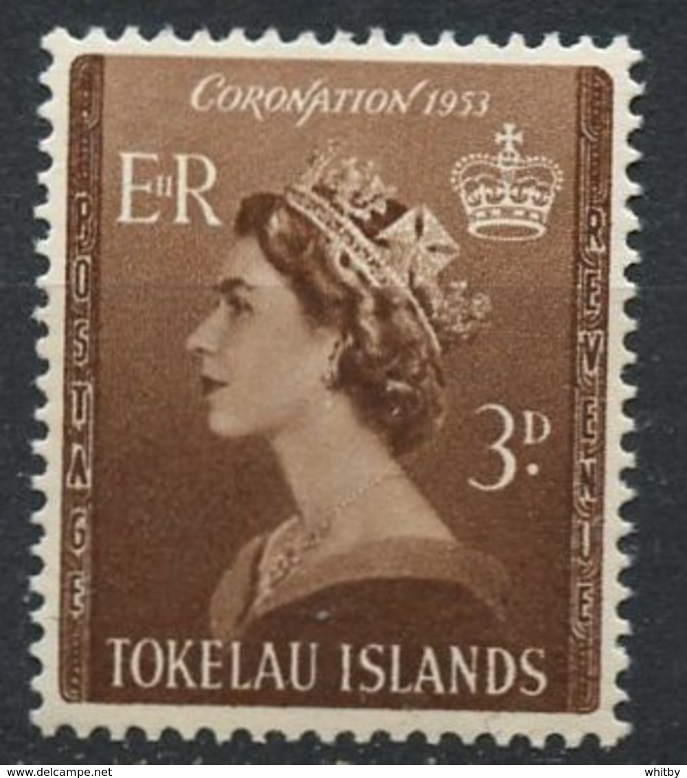 Tokelau 1953 3p Queen Elizabeth II Issue #4 - Tokelau