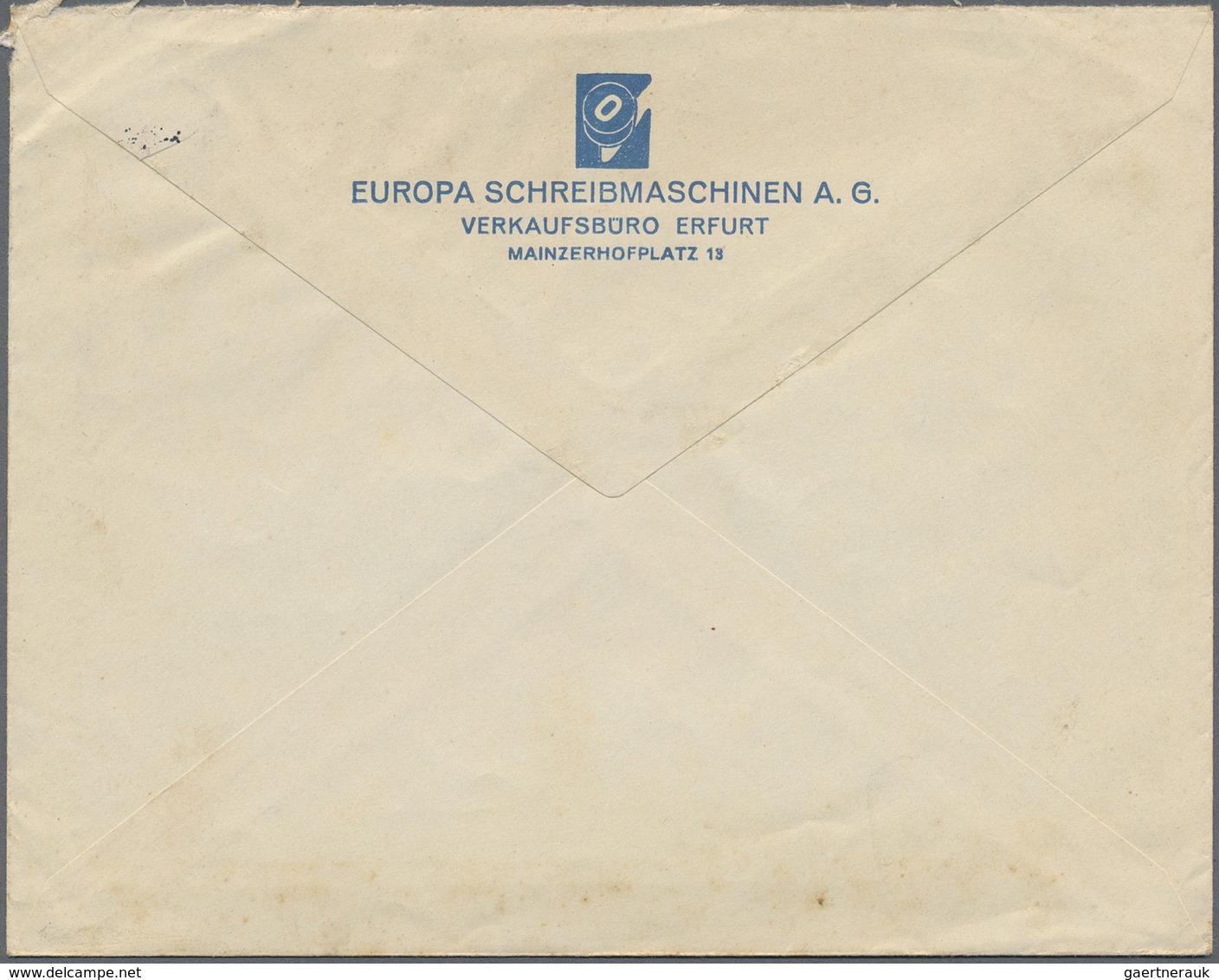 Br Thematik: Olympische Spiele / Olympic Games: 1936: Deutsches Reich, "Erfurt Olympia Schreibmaschinen - Autres & Non Classés