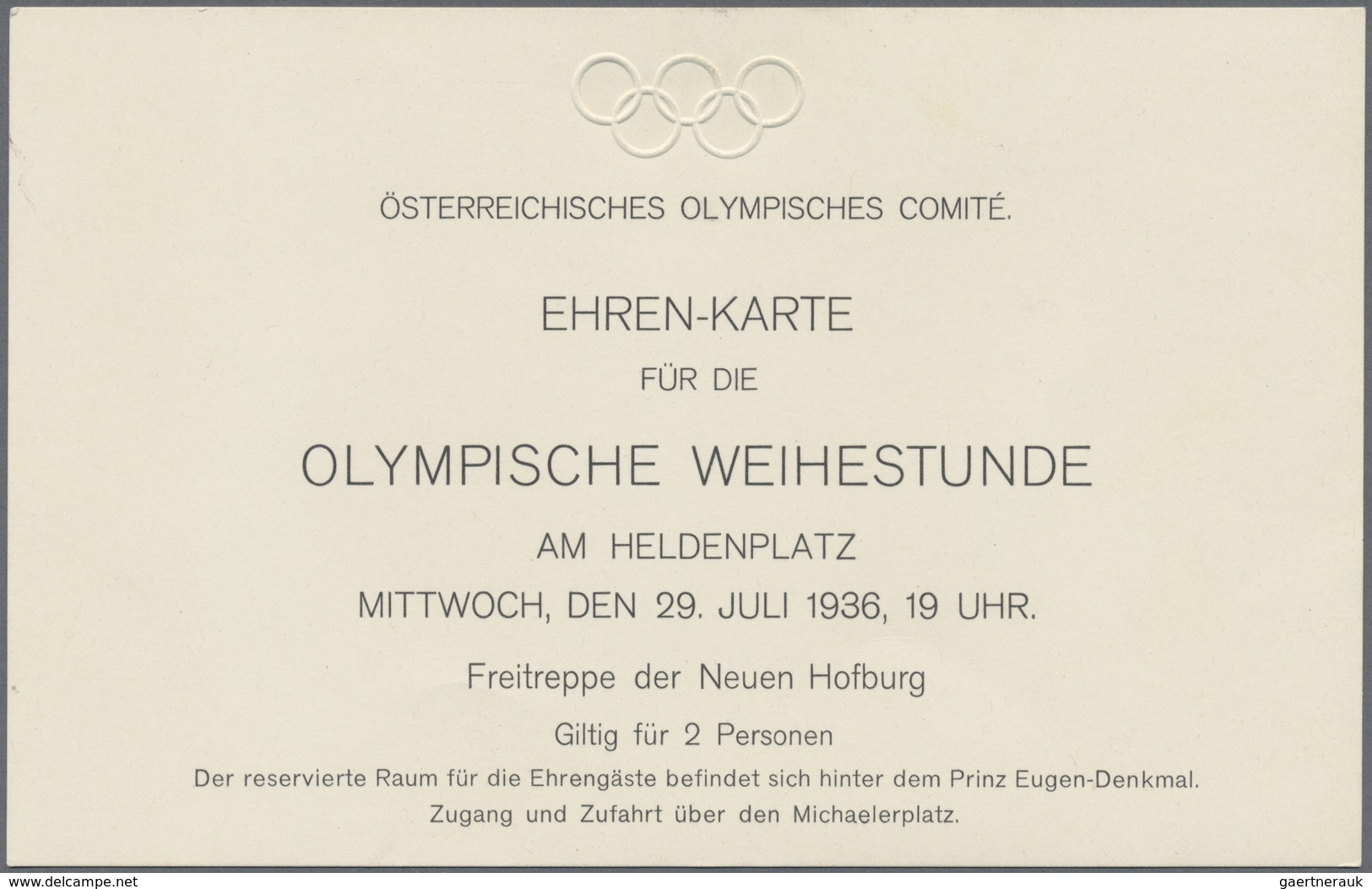 Br Thematik: Olympische Spiele / Olympic Games: 1936, Dt. Reich/Österreich. Berlin Und Garmisch. Lot Mi - Autres & Non Classés