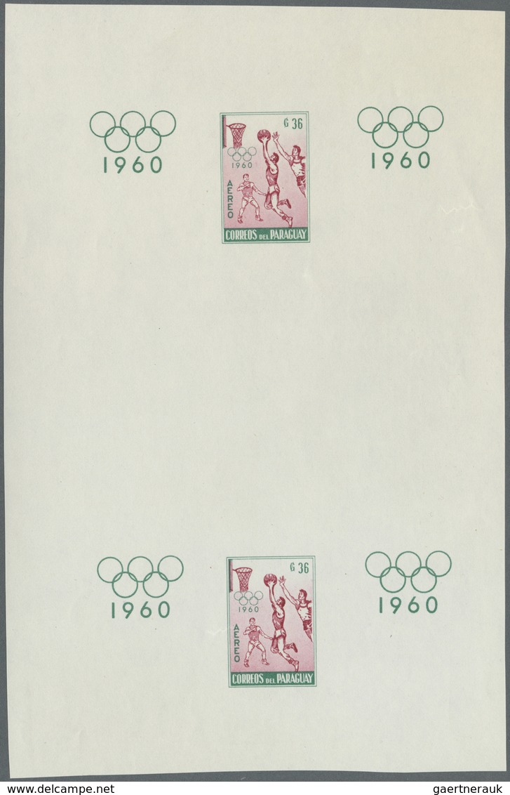 ** Thematik: Olympische Spiele / Olympic Games: 1960, Paraguay. Summer Olympics Rome '60. Olympic Souve - Autres & Non Classés