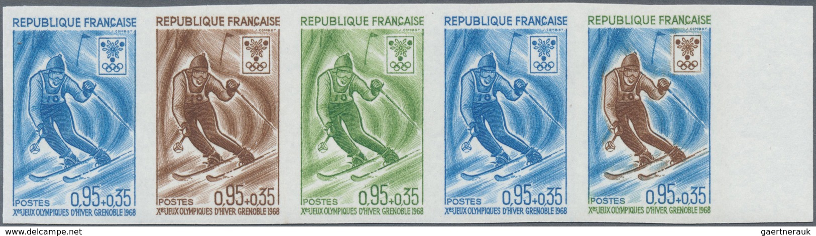 ** Thematik: Olympische Spiele / Olympic Games: 1968, France. Complete Olympic Set "Winter Olympice Gre - Autres & Non Classés