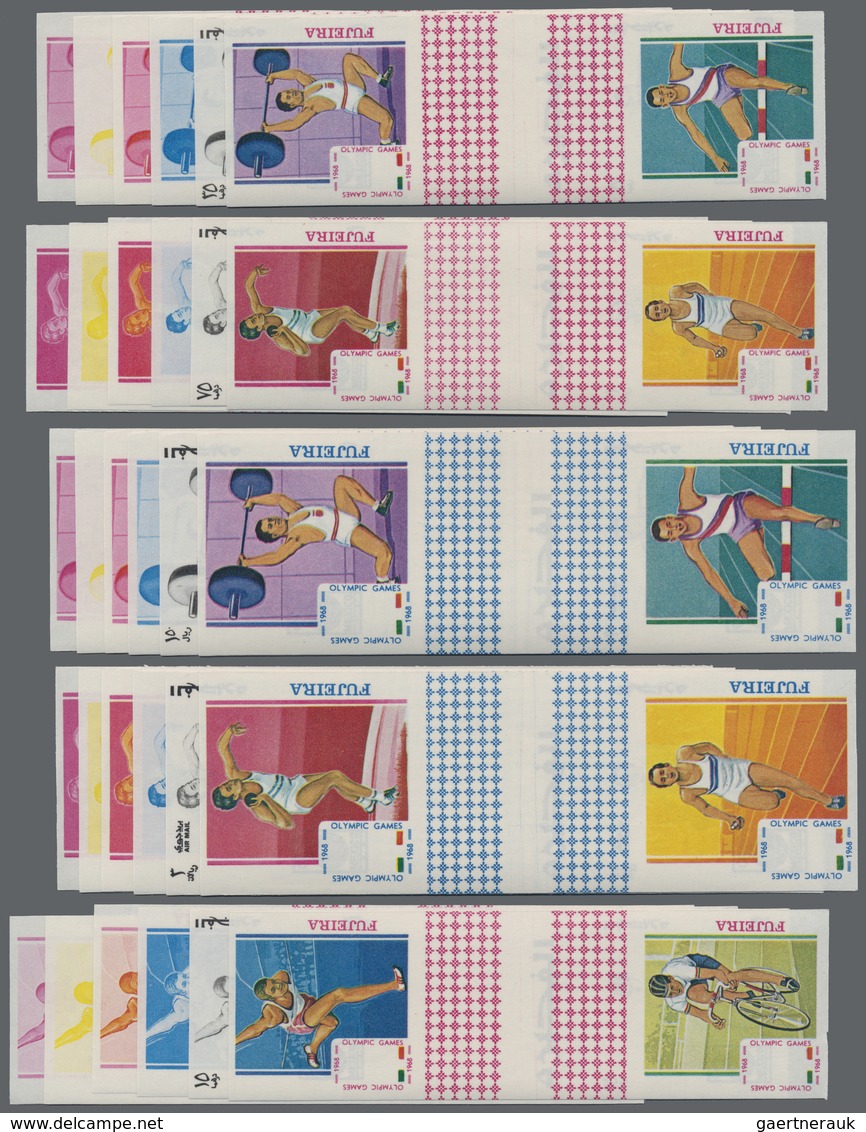 ** Thematik: Olympische Spiele / Olympic Games: 1968, FUJEIRA: Summer Olympics Mexico Complete Set Of T - Autres & Non Classés