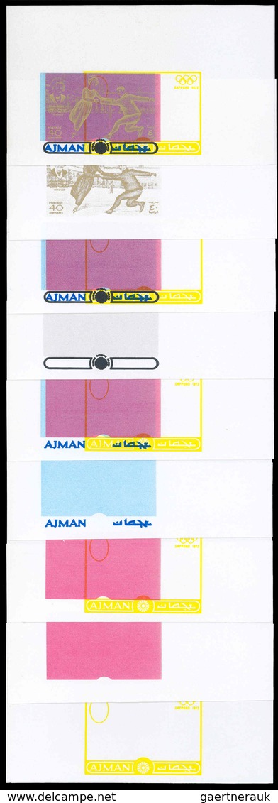 ** Thematik: Olympische Spiele / Olympic Games: 1971, Adschman/Ajman: OLYMPIC GAMES SAPPORO '72 - Figur - Autres & Non Classés