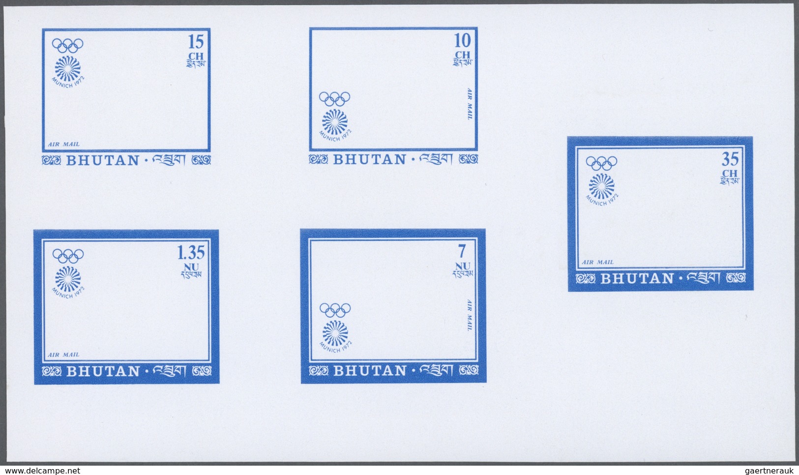 ** Thematik: Olympische Spiele / olympic games: 1972, MUNICH '72, basketball, archery and javelin - 9 i