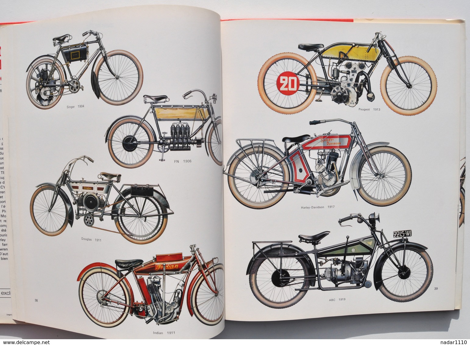 Moto / MOTOS ANCIENNES 1896-1950 - Christian Rey & Harry Louis - Edita 1976 / Norton, Humber, Harley, Peugeot, Megola...