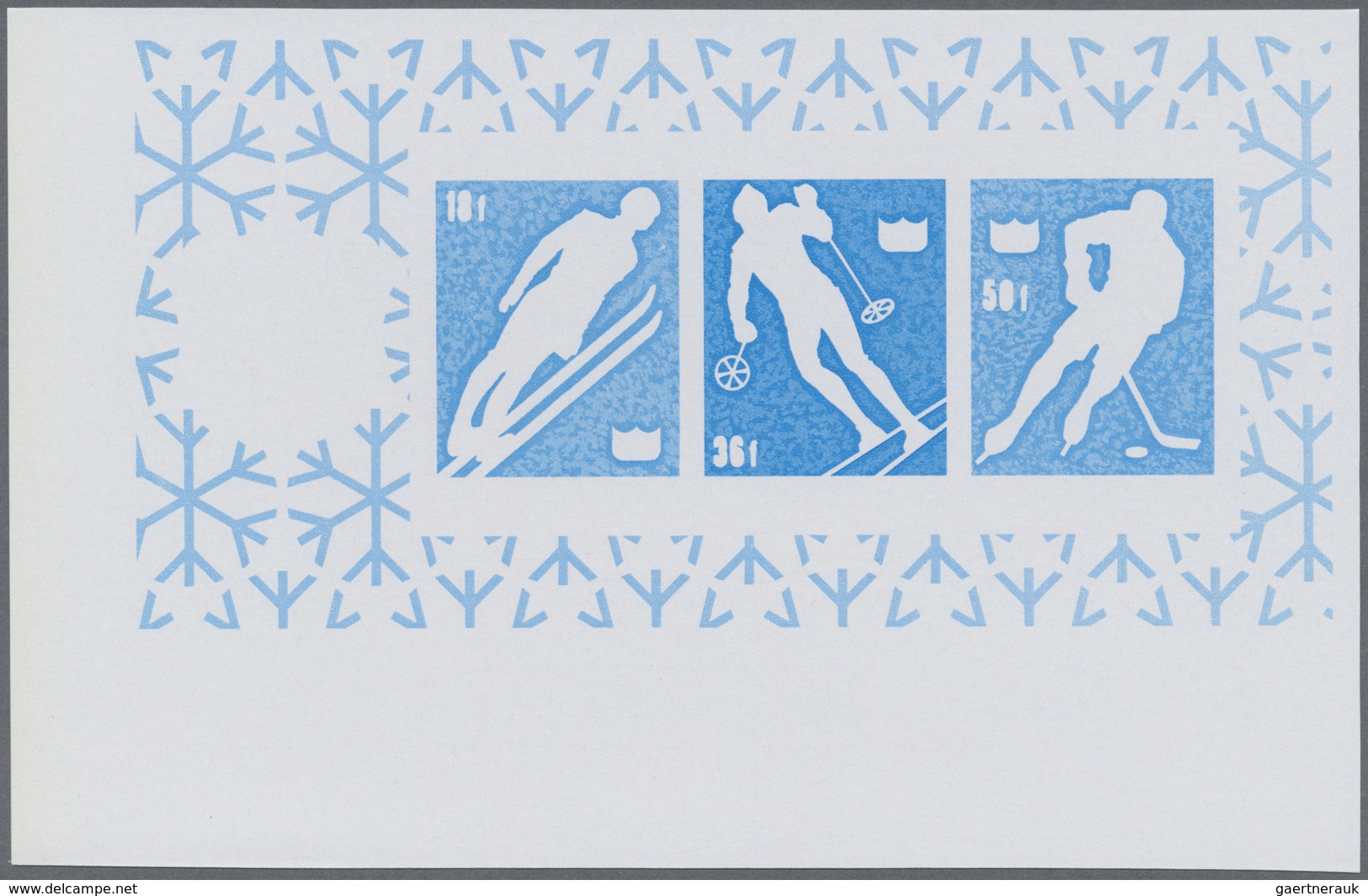 ** Thematik: Olympische Spiele / olympic games: 1976, BURUNDI: Olympic Winter games Innsbruck two diffe