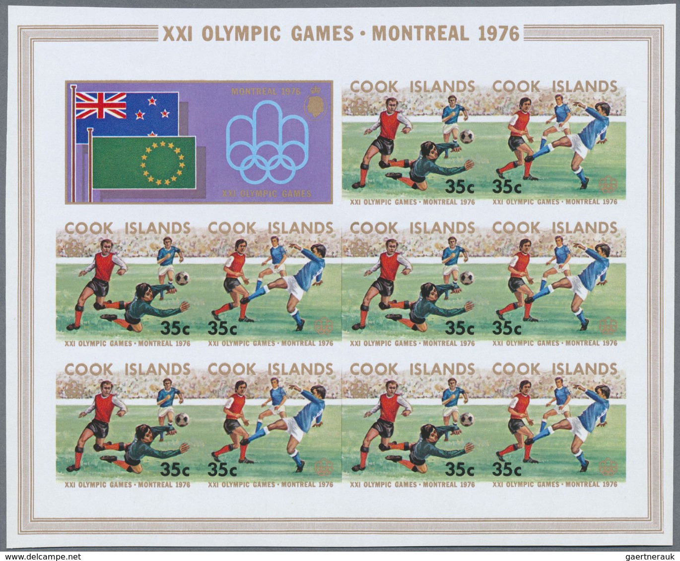 ** Thematik: Olympische Spiele / Olympic Games: 1976, Cook Islands. Complete Olympic Set "Olympic Summe - Autres & Non Classés